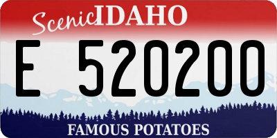 ID license plate E520200