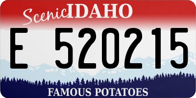 ID license plate E520215