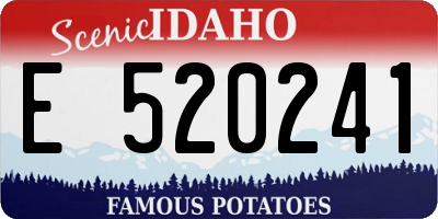 ID license plate E520241