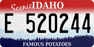 ID license plate E520244