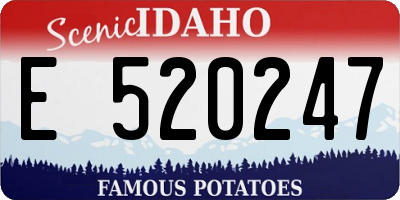 ID license plate E520247