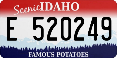 ID license plate E520249