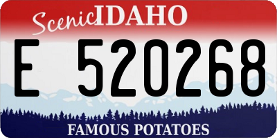 ID license plate E520268