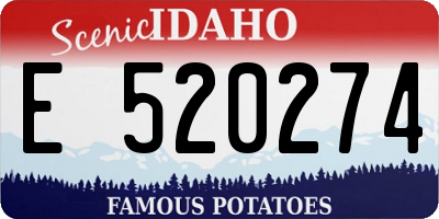 ID license plate E520274