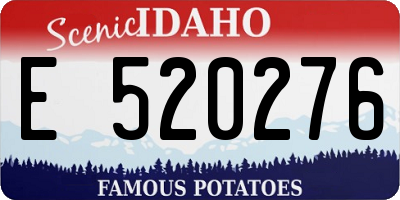 ID license plate E520276