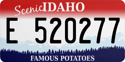 ID license plate E520277