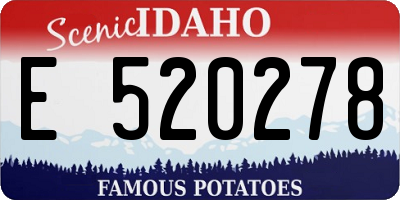 ID license plate E520278