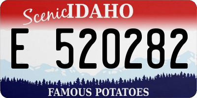 ID license plate E520282