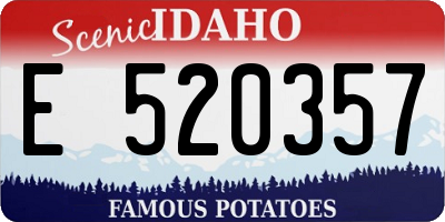 ID license plate E520357