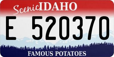 ID license plate E520370