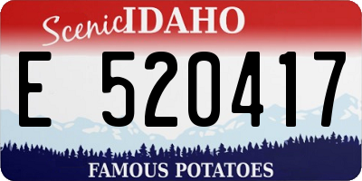 ID license plate E520417