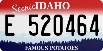 ID license plate E520464
