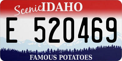 ID license plate E520469