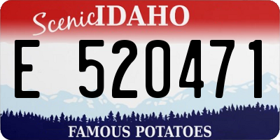 ID license plate E520471
