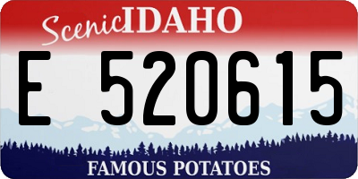 ID license plate E520615