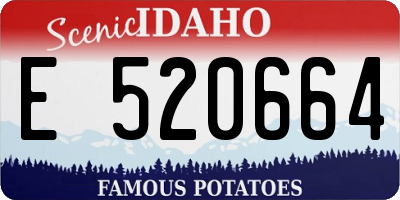 ID license plate E520664