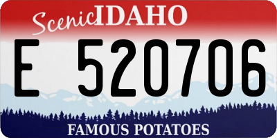 ID license plate E520706