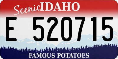 ID license plate E520715