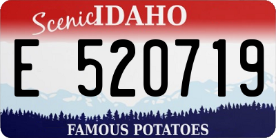 ID license plate E520719