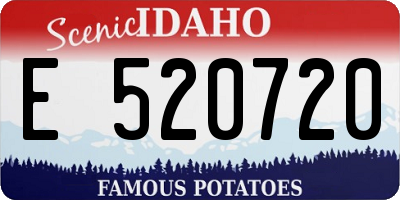 ID license plate E520720