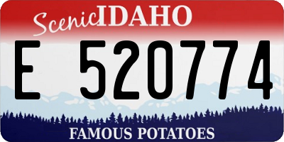 ID license plate E520774