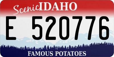 ID license plate E520776