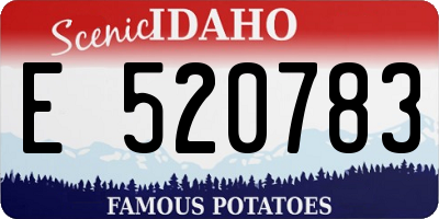 ID license plate E520783