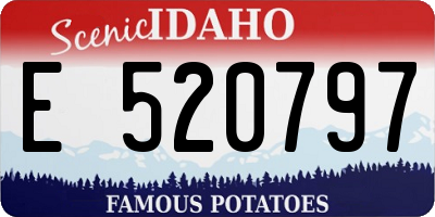 ID license plate E520797