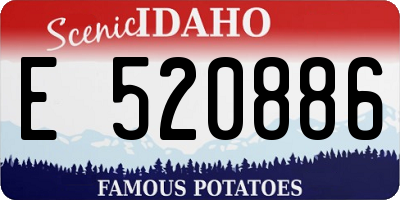 ID license plate E520886
