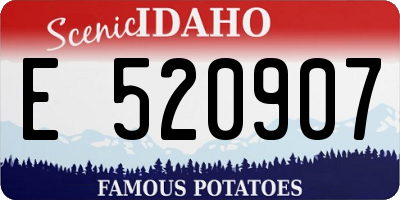 ID license plate E520907