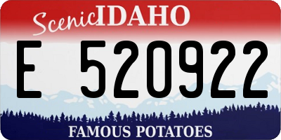 ID license plate E520922