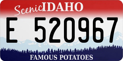 ID license plate E520967