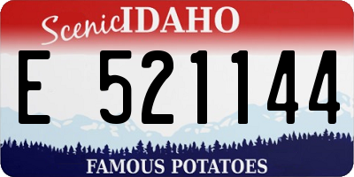 ID license plate E521144