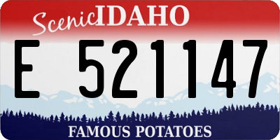 ID license plate E521147