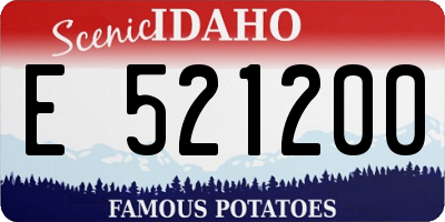 ID license plate E521200