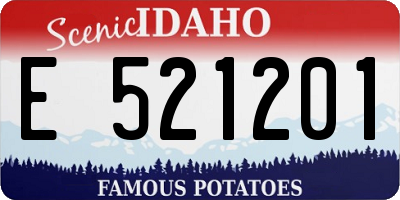 ID license plate E521201