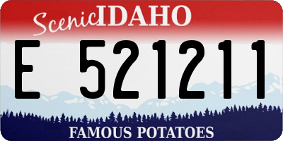 ID license plate E521211