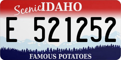 ID license plate E521252