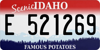 ID license plate E521269