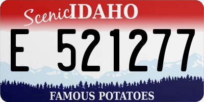 ID license plate E521277