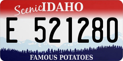 ID license plate E521280