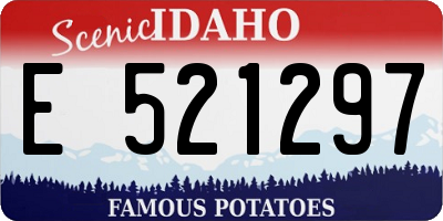 ID license plate E521297
