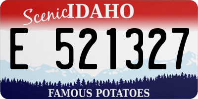 ID license plate E521327