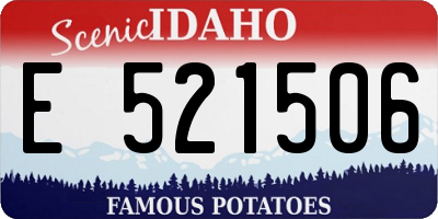 ID license plate E521506