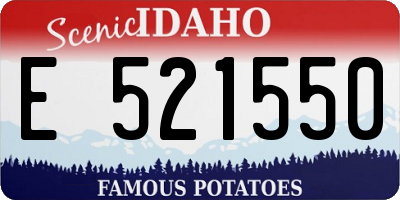 ID license plate E521550