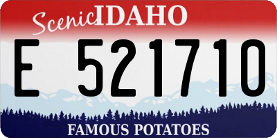 ID license plate E521710
