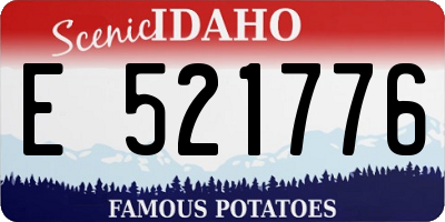 ID license plate E521776