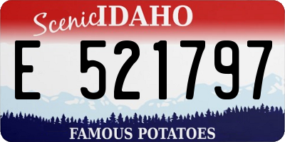 ID license plate E521797