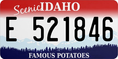 ID license plate E521846