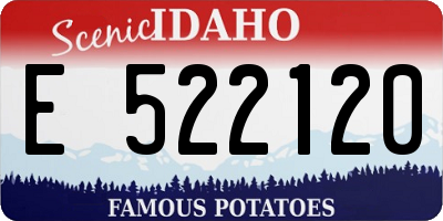 ID license plate E522120
